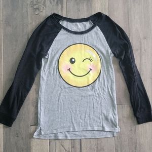 Justice Emoji Long Sleeve Shirt - Girls Size 12